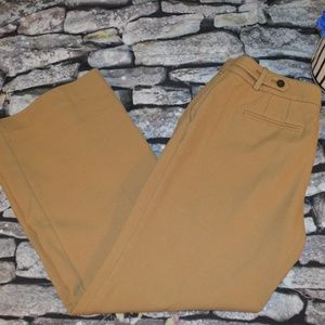 Ann Taylor Loft Tan Petites Wide Leg Work Pants 6P